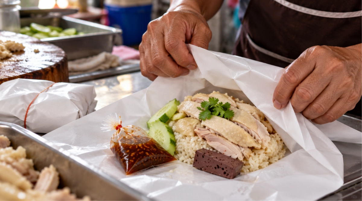 กระดาษห่อข้าวมันไก่ มีกี่ชนิด? เลือกแบบไหนให้ได้คุณภาพและตอบโจทย์ร้านคุณ