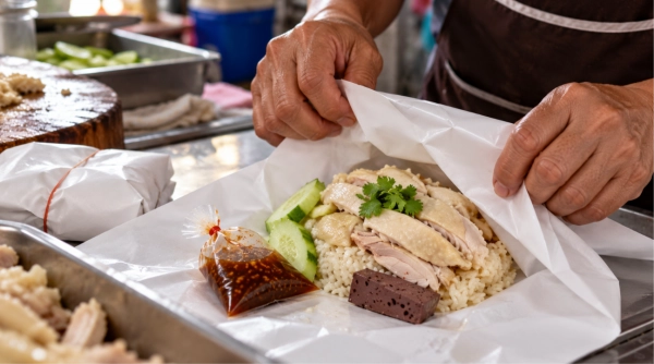 กระดาษห่อข้าวมันไก่ มีกี่ชนิด? เลือกแบบไหนให้ได้คุณภาพและตอบโจทย์ร้านคุณ